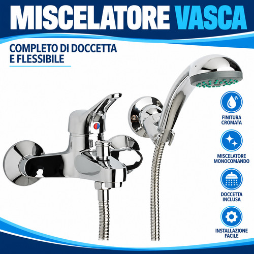 Miscelatore con doccetta per